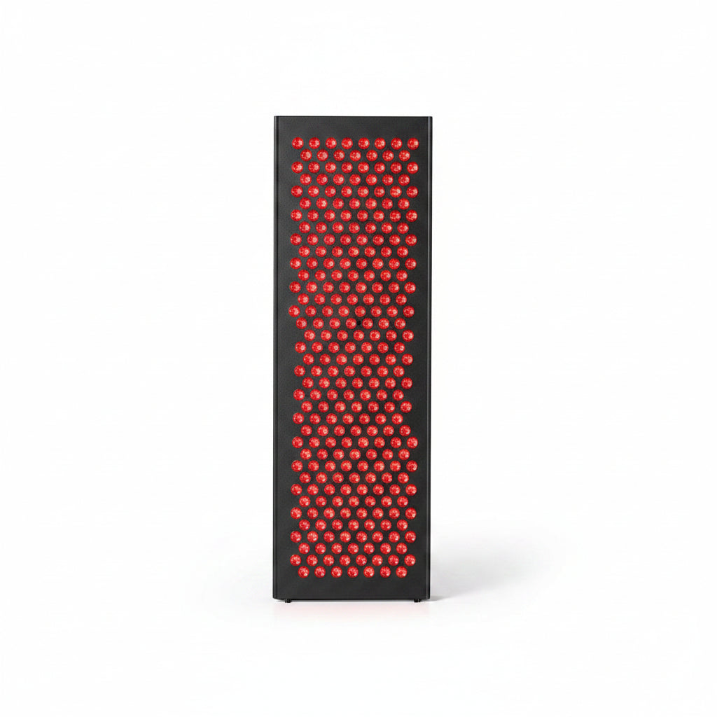 Red Light Therapy Box, 5In1 LED with 630-660-810-830-850, Metal Case, 3 Modes Red Light Panel with Soft Belt, 6 Timing Set - 9 Pulse Modes - 4-Level - Red Light Therapy Panel for Body