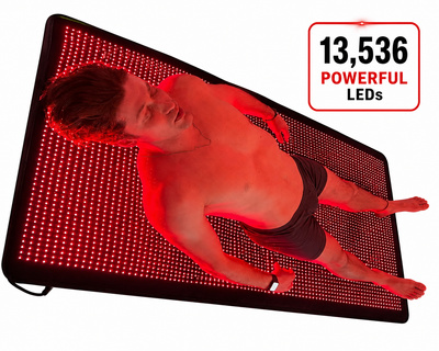 Red Light Blanket, Full Body Coverage | 660nm + 850nm Dual Wavelengths | 13,536 LEDs